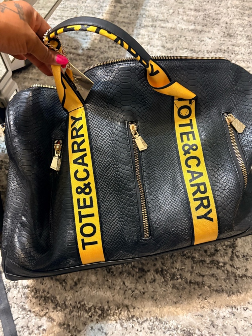Tote and carry backpack and XL duffel bag combo